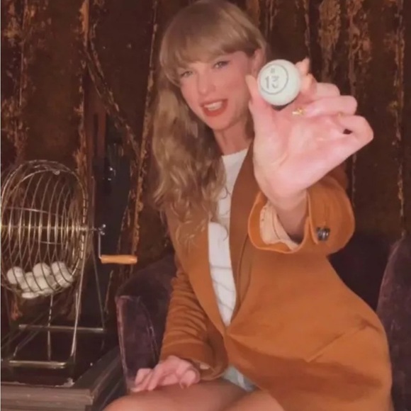 Smythe 90s Blazer in Burnt Sienna Camel Brown Linen Blend ASO Taylor Swift S - Picture 2 of 16